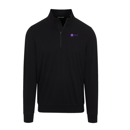 New York University Velocity Performance Quarter Zip Black